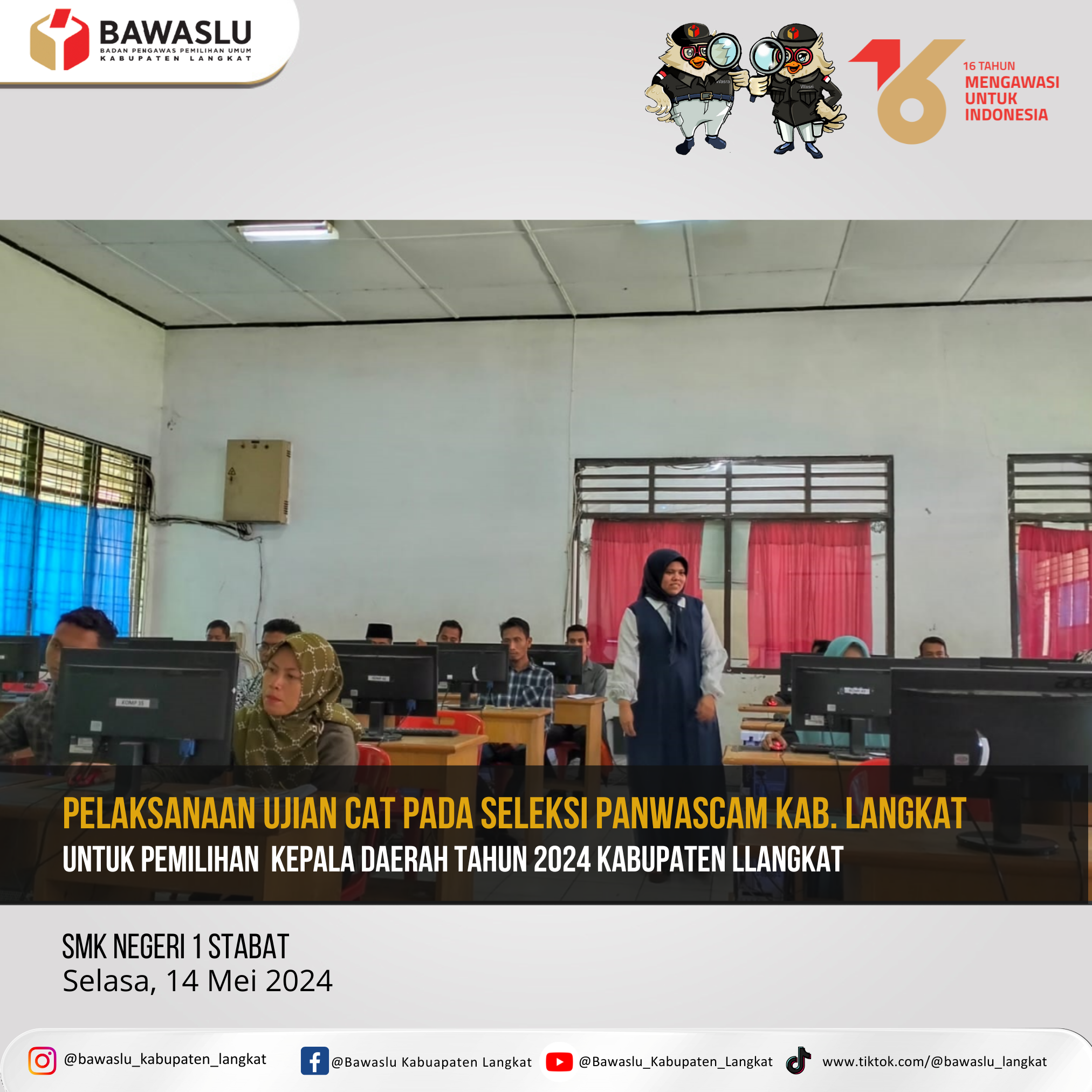 tes online dan tertulis bawaslu kabupaten langkat
