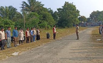 panwaslu kecamatan binjai mengadakan apel siaga masa tanang